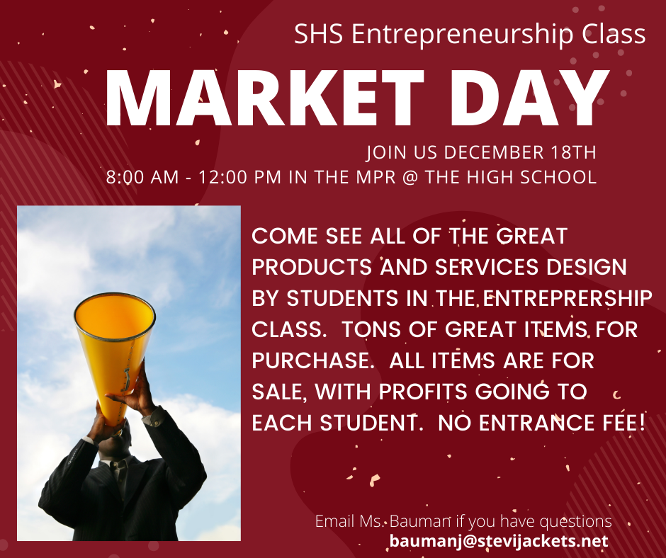 Market Day is THIS SATURDAY! - Stevensville High School