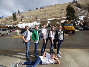 Photo of our Math Counts Team on the University of Montana Campus